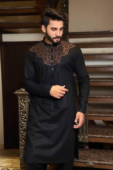 Dark Brown Kurta – Minimalist Traditional Style