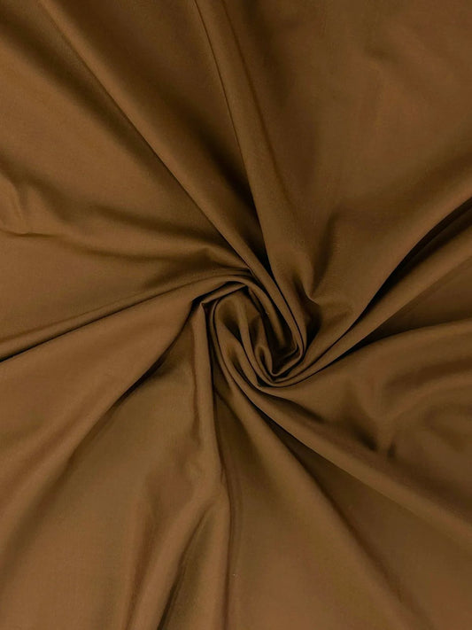 Soft Cotton Fabric – Rich Chocolate Brown