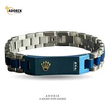 Blue & Silver Crown Bracelet